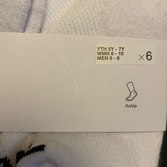 Jordan basketball cushioned Quarter socks 6 pairs - Picture 7 of 12